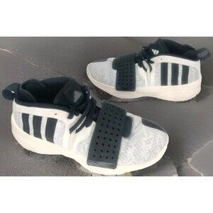 Adidas Dame 8 EXTPLY Mens Shoes Sz 9 White Black ID5678 *Nice*